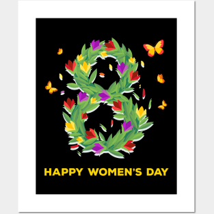 Happy Women's Day Cute 8TH March Posters and Art